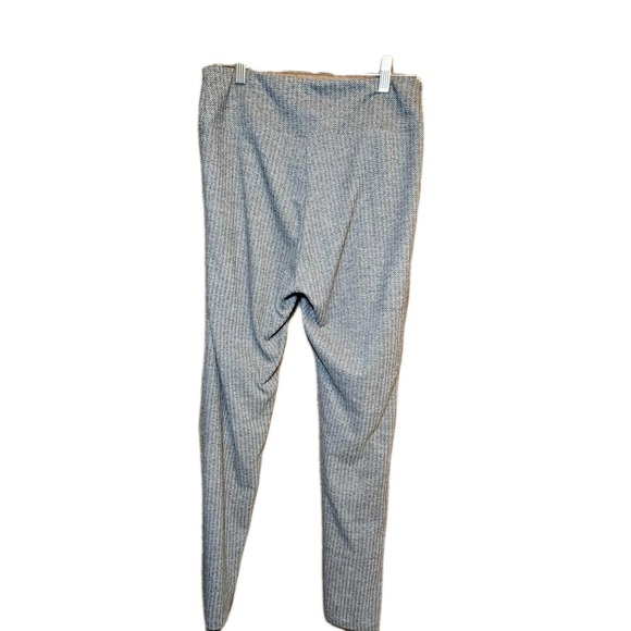 Express Women's‎ Sz M Ribbed Gray Pull On Leggings - Picture 2 of 3